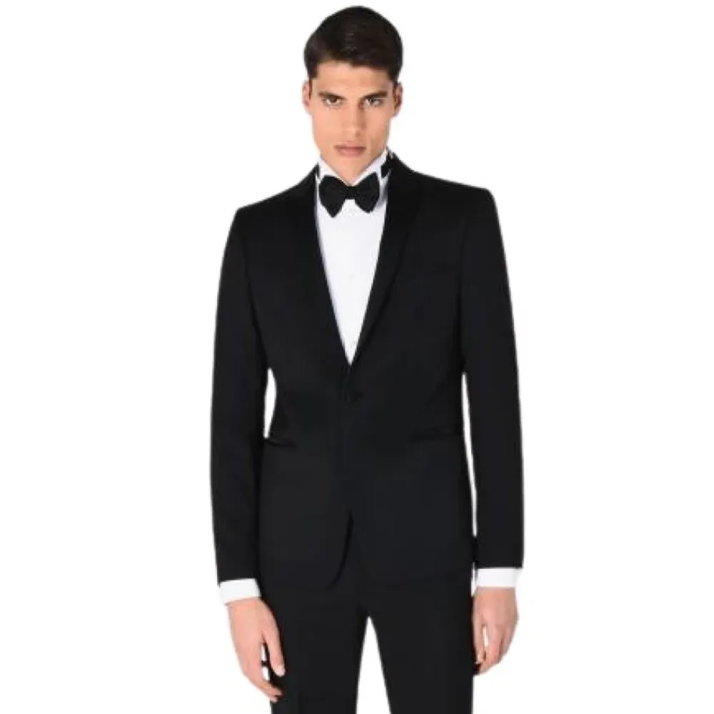 Jakkesæt<Emporio Armani Elegant Uld Smoking Tuxedo Sort