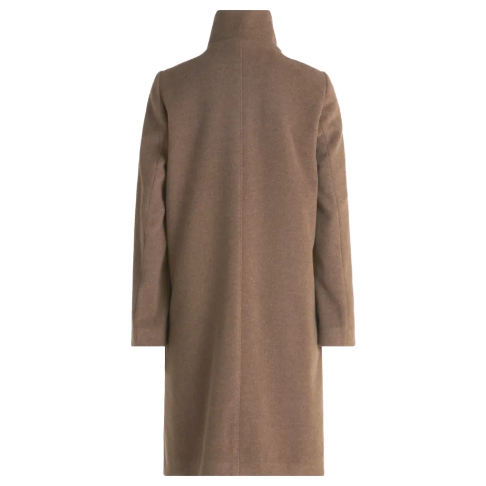 Frakker<Betty Barclay Elegant uldfrakke med krave Brun