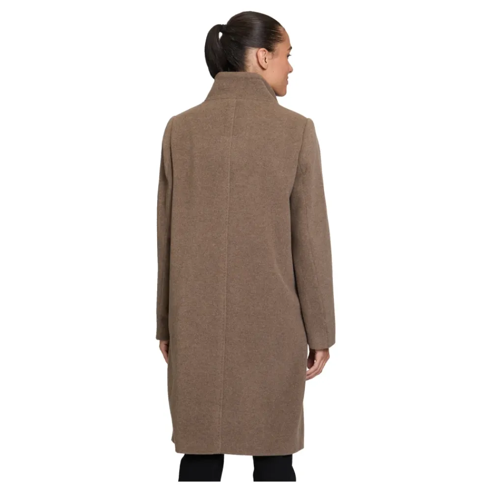 Frakker<Betty Barclay Elegant uldfrakke med krave Brun
