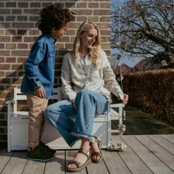 Sandaler<Woden Elegante flade sandaler med Natural Soft Technology Grøn