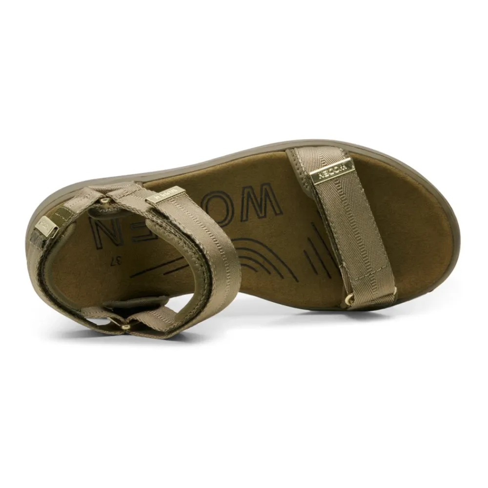 Sandaler<Woden Elegante flade sandaler med Natural Soft Technology Grøn