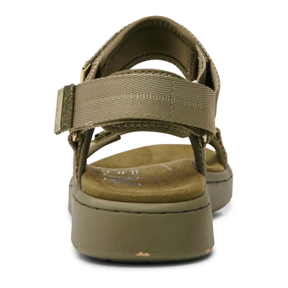 Sandaler<Woden Elegante flade sandaler med Natural Soft Technology Grøn