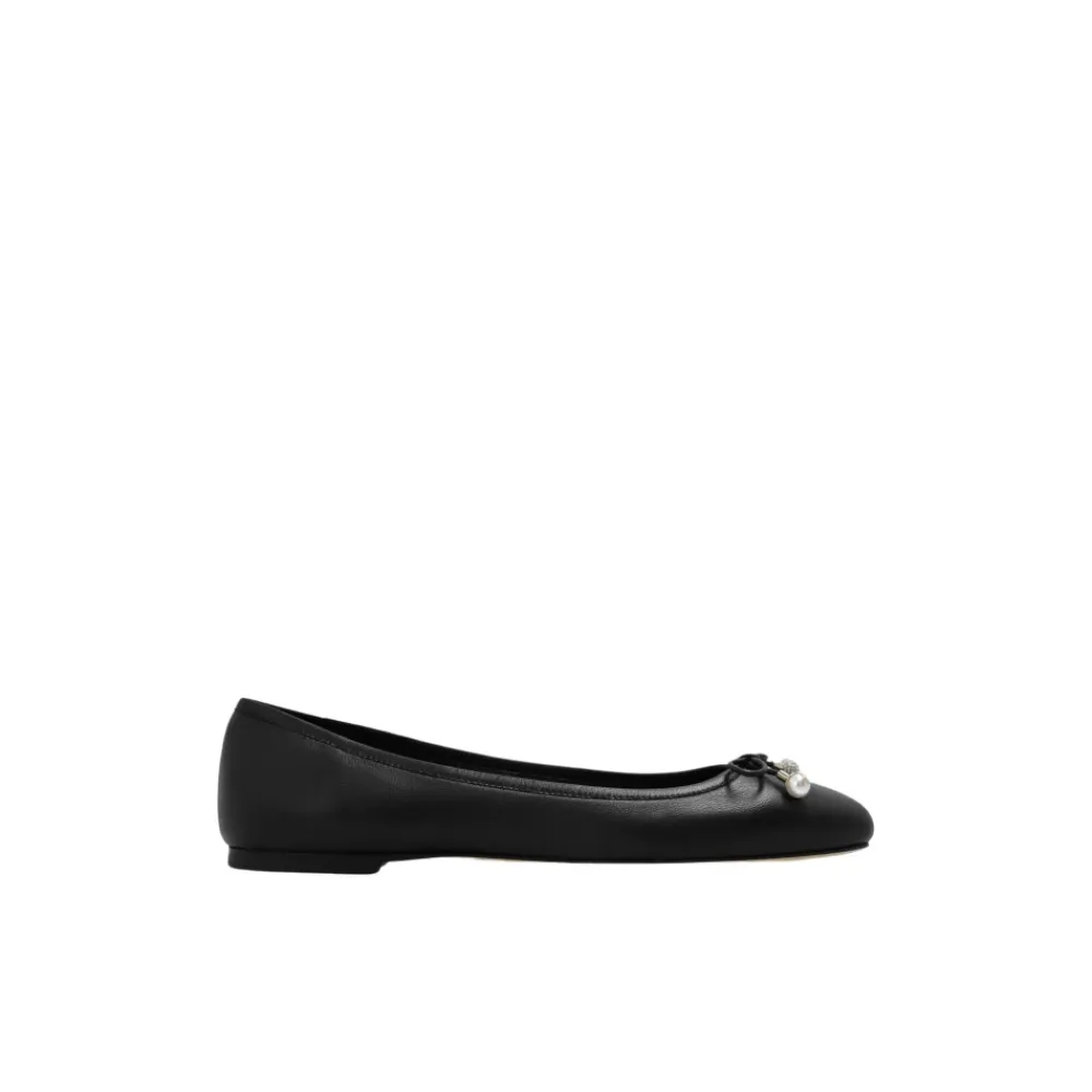 Ballerina Sko^Jimmy Choo Elme Ballerinaer i Læder Sort