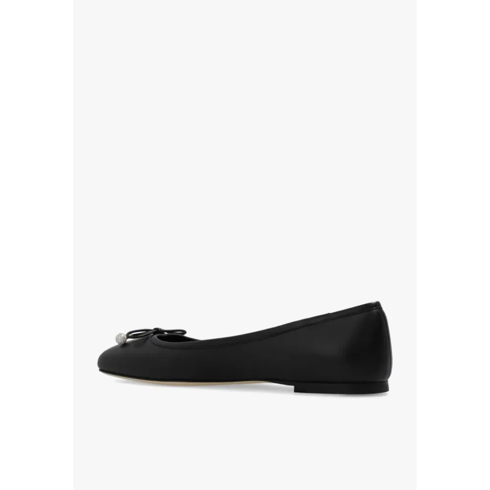 Ballerina Sko^Jimmy Choo Elme Ballerinaer i Læder Sort