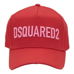 Huer & Kasketter<Dsquared2 Embossed Logo Baseball Cap Fibbia Rød