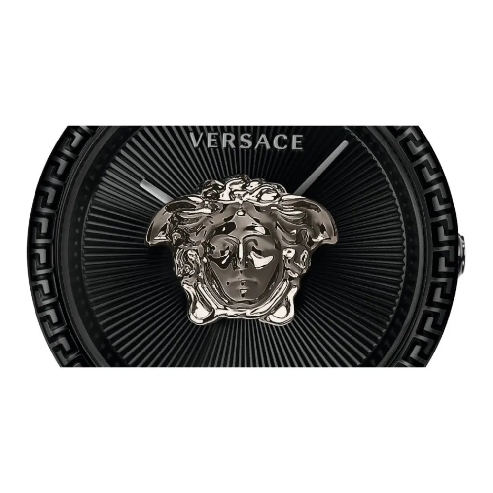 Ure^Versace Empire Læder Kvartsur Sort