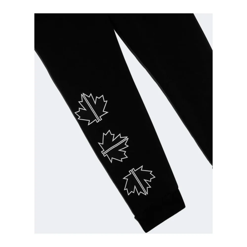Underdele<Dsquared2 Ensfarvet jumpsuit med logo Sort