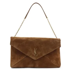 Skuldertasker<Saint Laurent Envelope Bag Brun