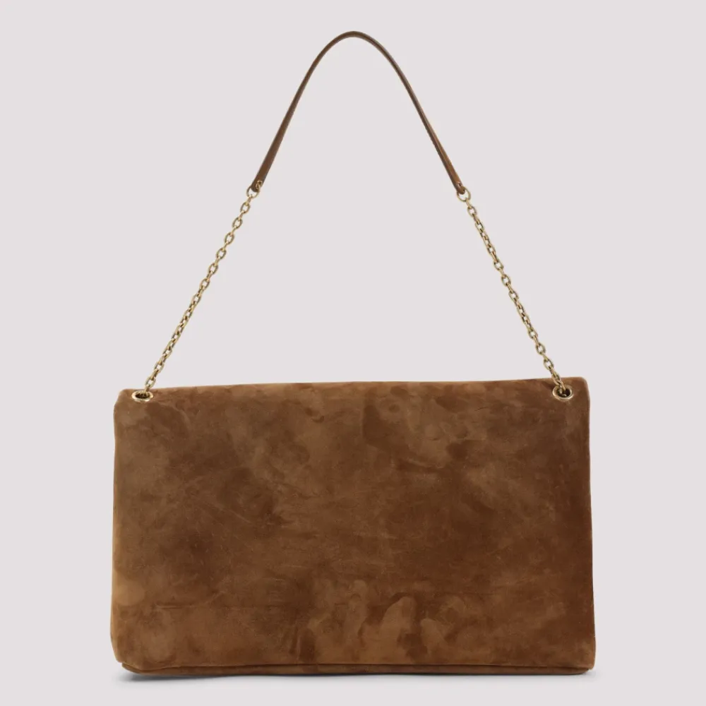 Skuldertasker<Saint Laurent Envelope Bag Brun
