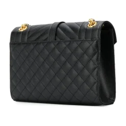 Skuldertasker<Saint Laurent Envelope Medium Taske Sort