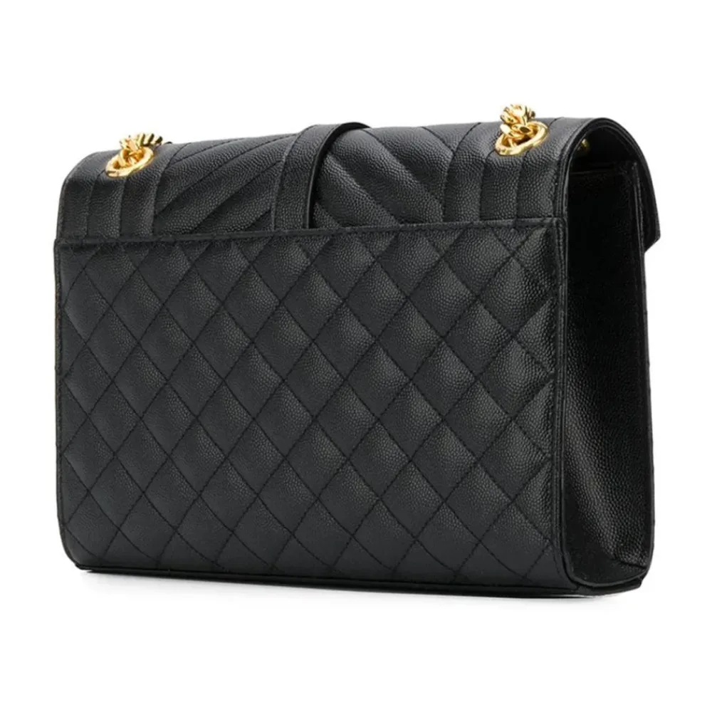 Skuldertasker<Saint Laurent Envelope Medium Taske Sort