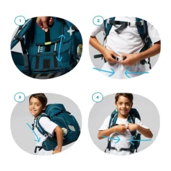 Tasker<Ergobag Ergonomico Personalizzabile Blå