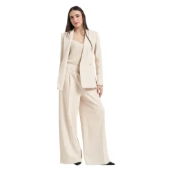 Bukser<Patrizia Pepe Essential Palazzo Bukser Beige