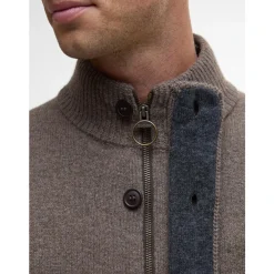 Strik<Barbour Essential Patch Zip Through Grå