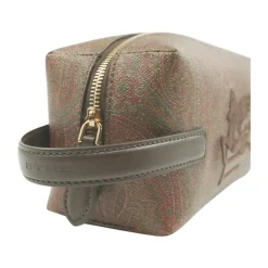 Toilettasker<Etro Essential Small Jacquard Pouch Brun