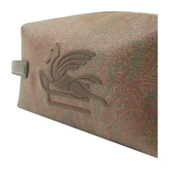 Toilettasker<Etro Essential Small Jacquard Pouch Brun