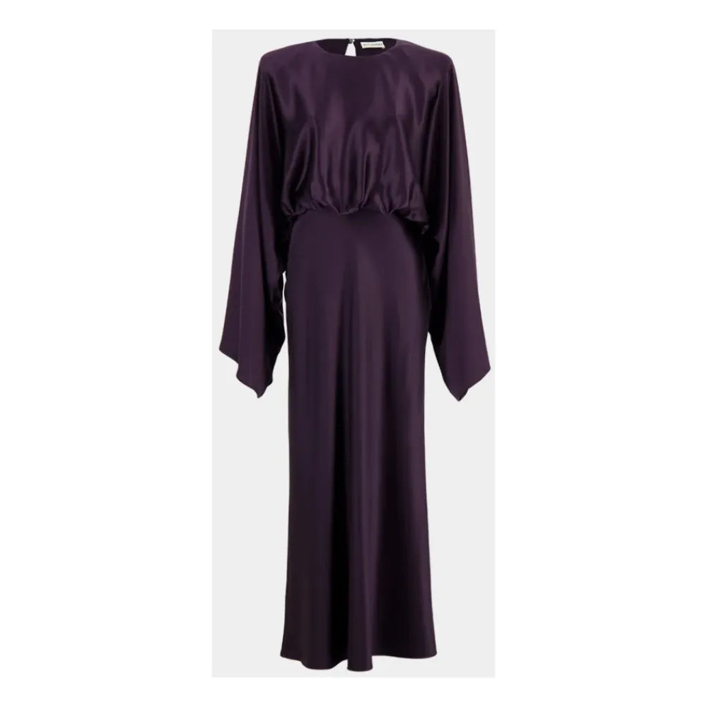 Kjoler^Altuzarra Evinka Silk Maxi Dress Lilla