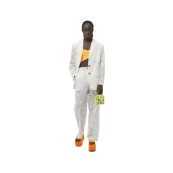 Bukser<MSGM Eyelet-Detail Trousers Hvid