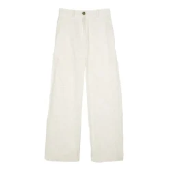 Bukser<MSGM Eyelet-Detail Trousers Hvid