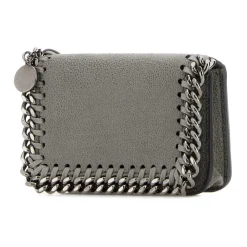 Bæltetasker<Stella McCartney Falabella Small Flap Wallet Grå