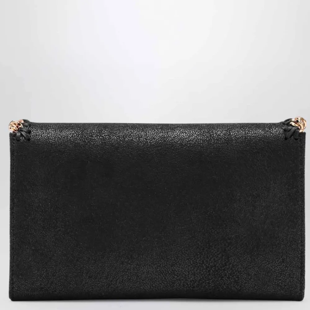 Clutch<Stella McCartney Falabella Wallet W/Chain Taske Sort