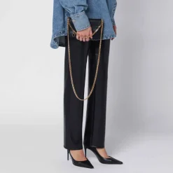 Clutch<Stella McCartney Falabella Wallet W/Chain Taske Sort