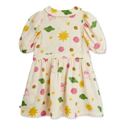 Kjoler & Nederdele<Mini Rodini Farverig Kjole med Print Beige