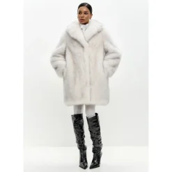 Jakker<Cesare Gaspari Faux Fur & Shearling Jackets Grå
