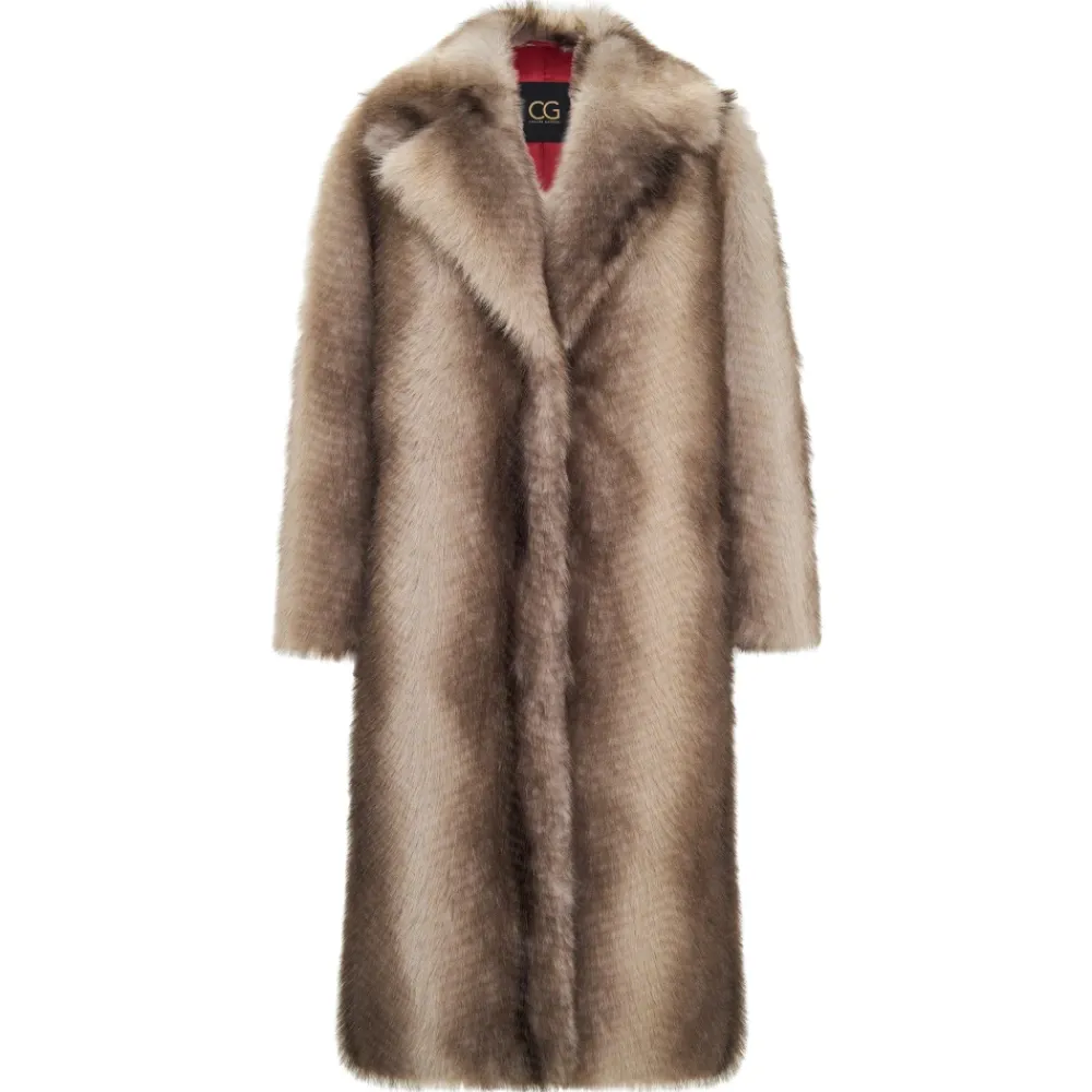 Jakker^Cesare Gaspari Faux Fur Coat Natalie Brun