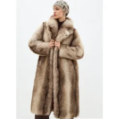 Jakker^Cesare Gaspari Faux Fur Coat Natalie Brun