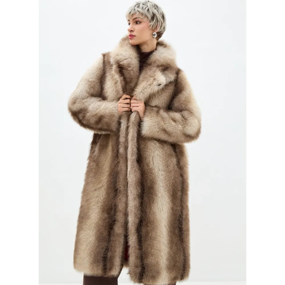 Jakker^Cesare Gaspari Faux Fur Coat Natalie Brun