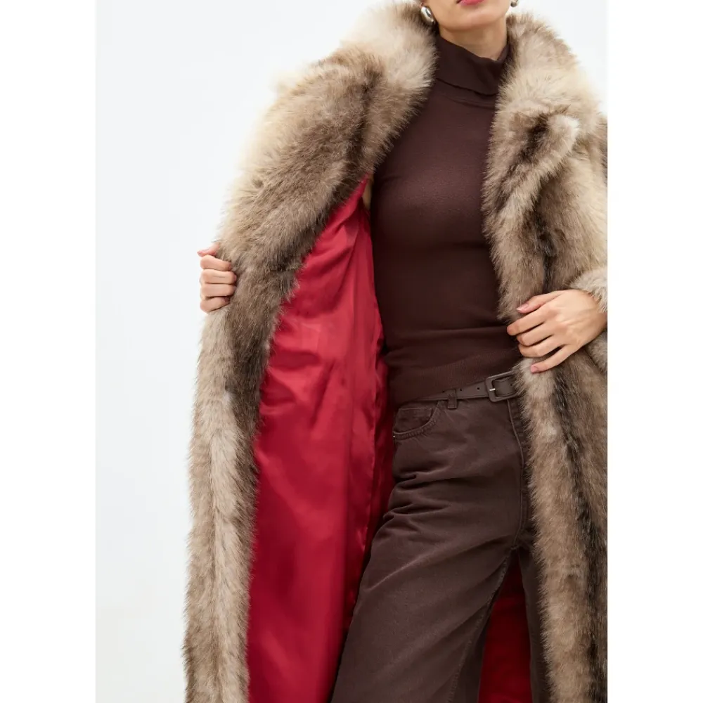 Jakker^Cesare Gaspari Faux Fur Coat Natalie Brun