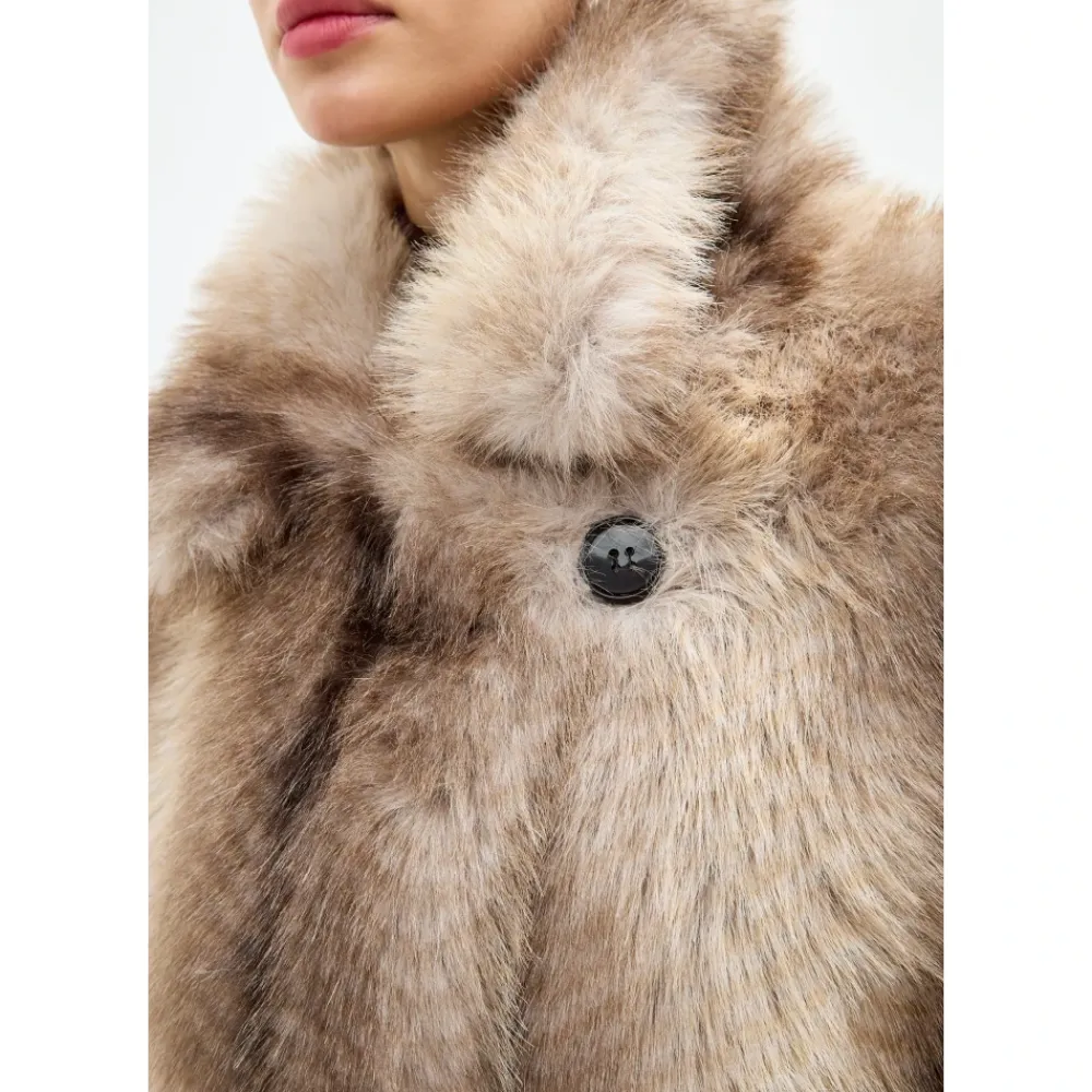 Jakker^Cesare Gaspari Faux Fur Coat Natalie Brun