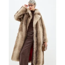 Jakker^Cesare Gaspari Faux Fur Coat Natalie Brun