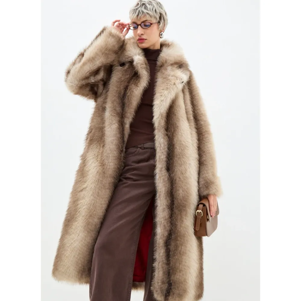 Jakker^Cesare Gaspari Faux Fur Coat Natalie Brun
