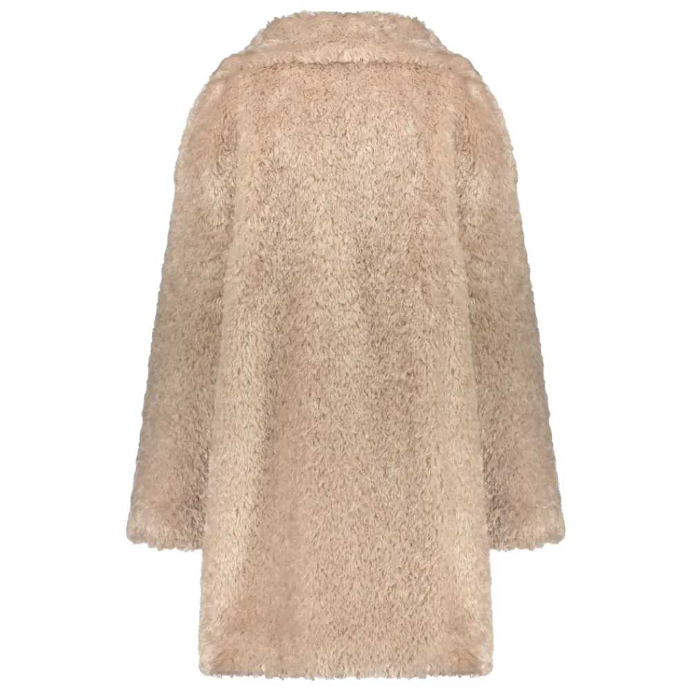 Frakker^Herno Faux Fur Lapel Krave Frakke Beige