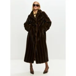 Jakker<Cesare Gaspari Faux Fur Shearling Jackets Brun