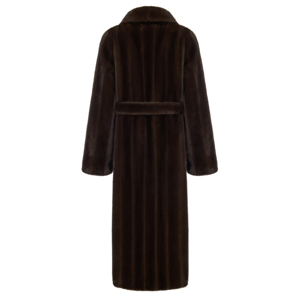 Jakker<Cesare Gaspari Faux Fur Shearling Jackets Brun