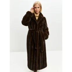 Jakker<Cesare Gaspari Faux Fur Shearling Jackets Brun