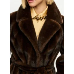 Jakker<Cesare Gaspari Faux Fur Shearling Jackets Brun