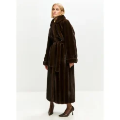 Jakker<Cesare Gaspari Faux Fur Shearling Jackets Brun