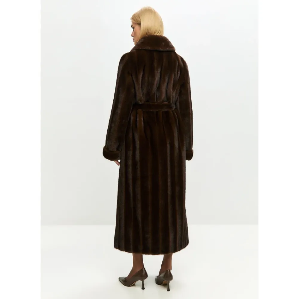 Jakker<Cesare Gaspari Faux Fur Shearling Jackets Brun