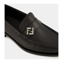 Loafers^Fendi FF Metal Loafers Sort