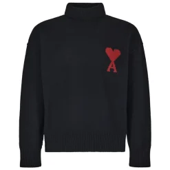 Strik^Ami Paris Filtede Sweaters Sort