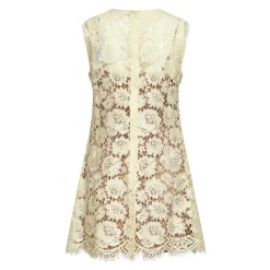 Kjoler^Self Portrait Fine Lace Mini Dress Gul