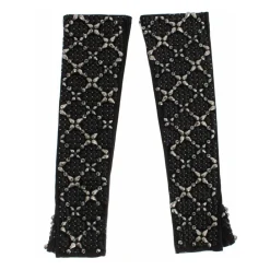 Handsker<Dolce & Gabbana Fingerløse Albuelange Handsker Sort