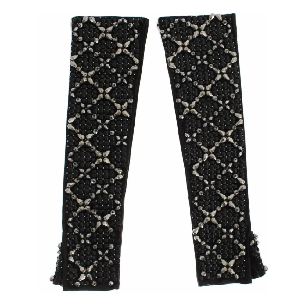 Handsker<Dolce & Gabbana Fingerløse Albuelange Handsker Sort