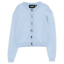 Striktrøjer & Sweatere<ROTATE Birger Christensen Firm Knit Cardigan Blå