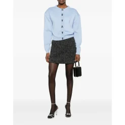 Striktrøjer & Sweatere<ROTATE Birger Christensen Firm Knit Cardigan Blå