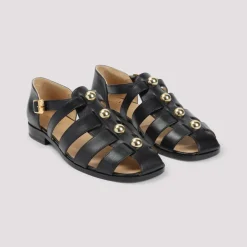 Sandaler<Valentino Garavani Fisherman Studshield Sandaler Sort